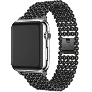 #1 Best Seller: Apple Watch Beaded Steel Strap (Black)  Almost Gone!