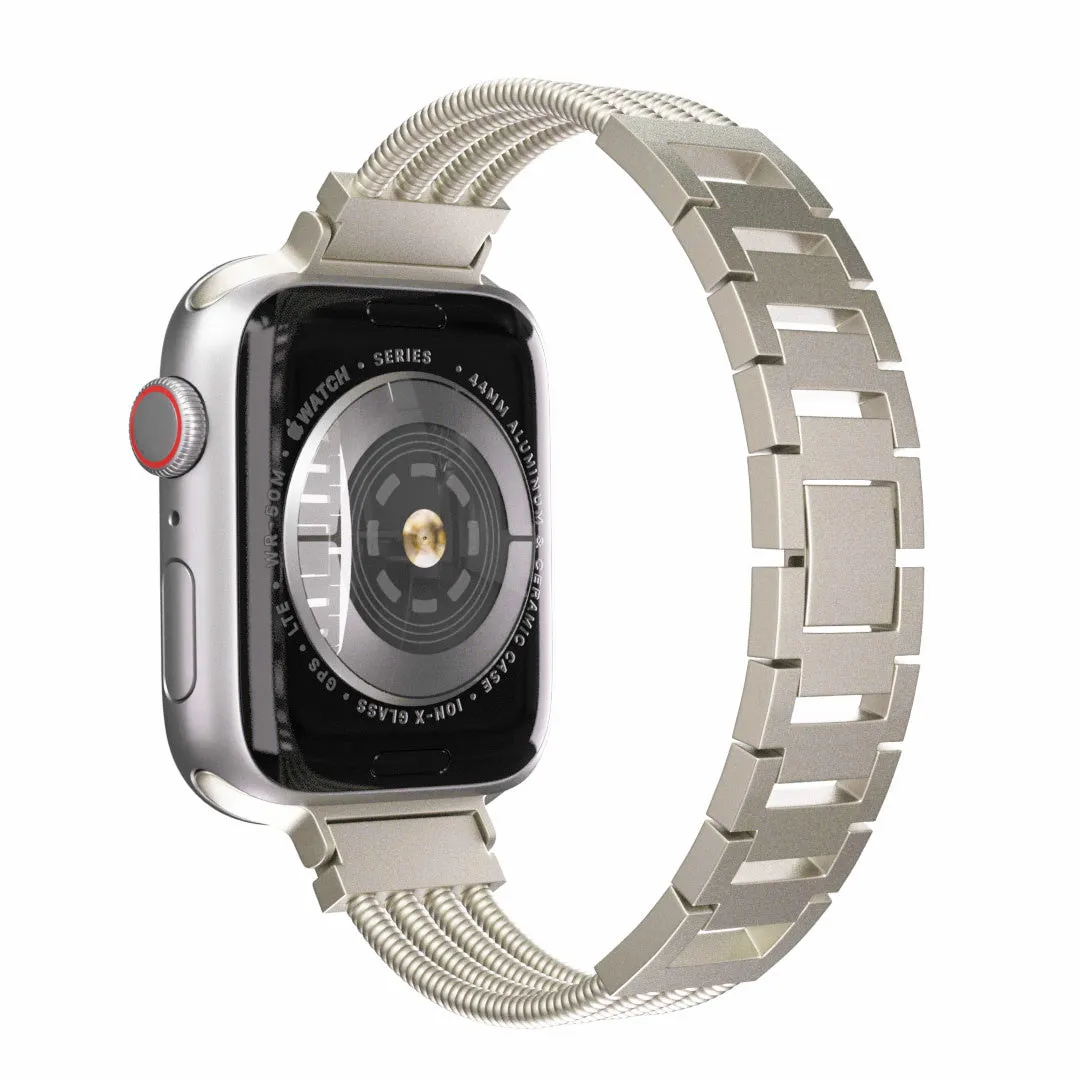 #1 Best Seller: Apple Watch 'Bracelet' Strap (Starlight)  Ends Soon!