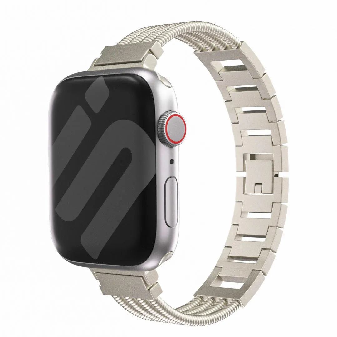 #1 Best Seller: Apple Watch 'Bracelet' Strap (Starlight)  Ends Soon!