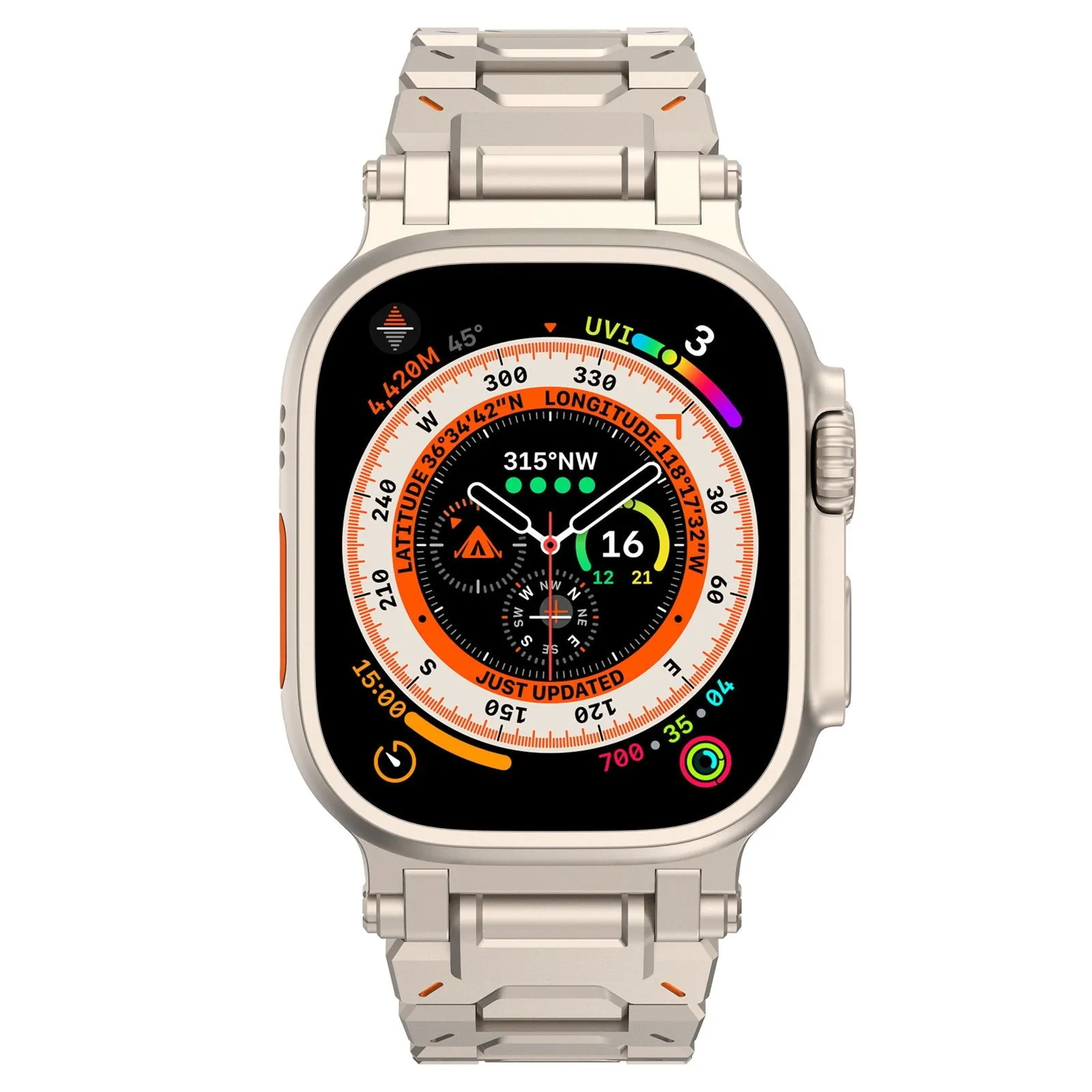 #1 Best Seller: Apple Watch 'Explorer' Premium Steel Strap (Titanium)  Going Fast!