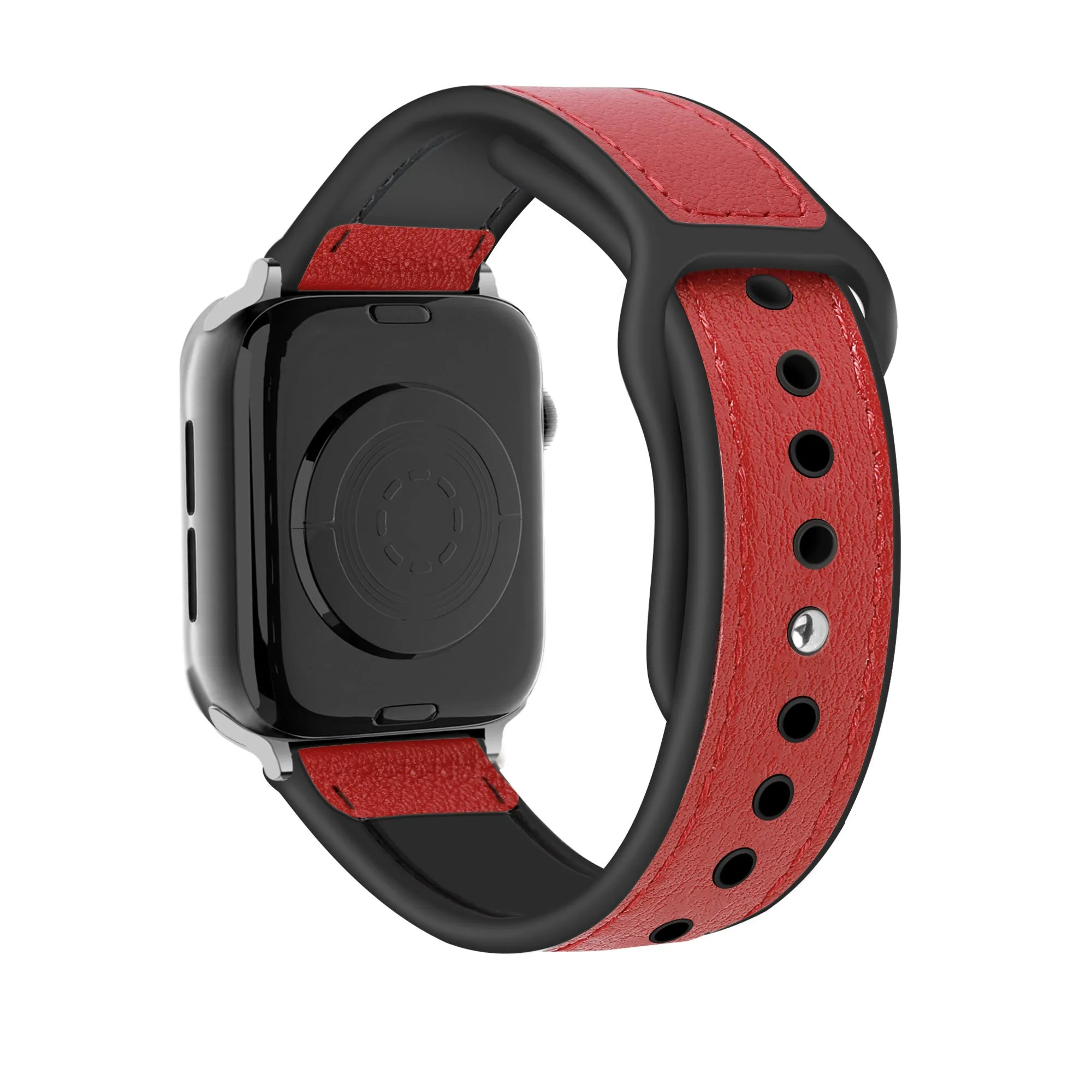 #1 Best Seller: Apple Watch Hybrid Leather Strap (Red)  Almost Gone!