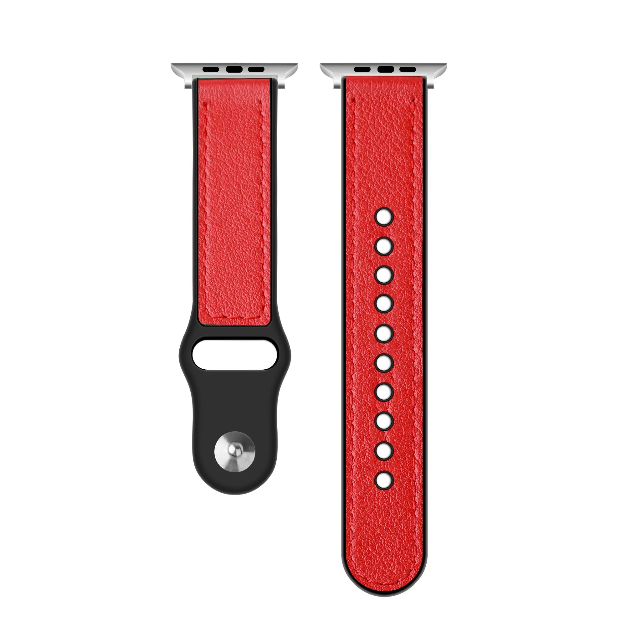 #1 Best Seller: Apple Watch Hybrid Leather Strap (Red)  Almost Gone!
