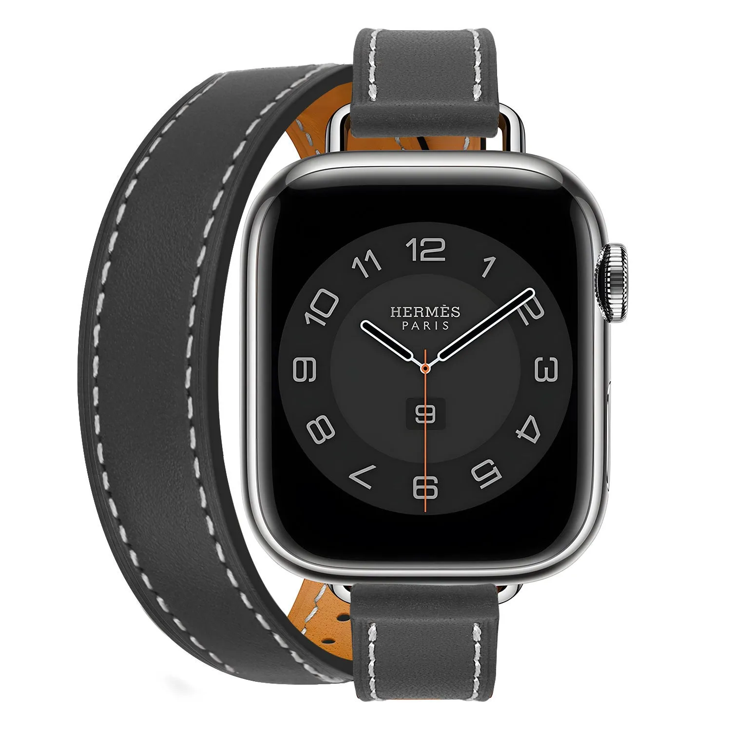 #1 Best Seller: Apple Watch Leather Double Tour Strap (Black)  Today Only!
