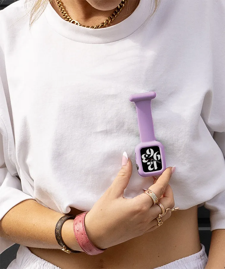 #1 Best Seller: Apple Watch Nurse Fob with Protective Case (Lilac)  Almost Gone!