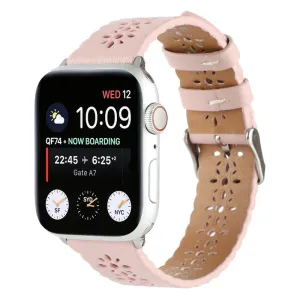 #1 Best Seller: Apple Watch Patterned Leather Strap (Pink)  Today Only!