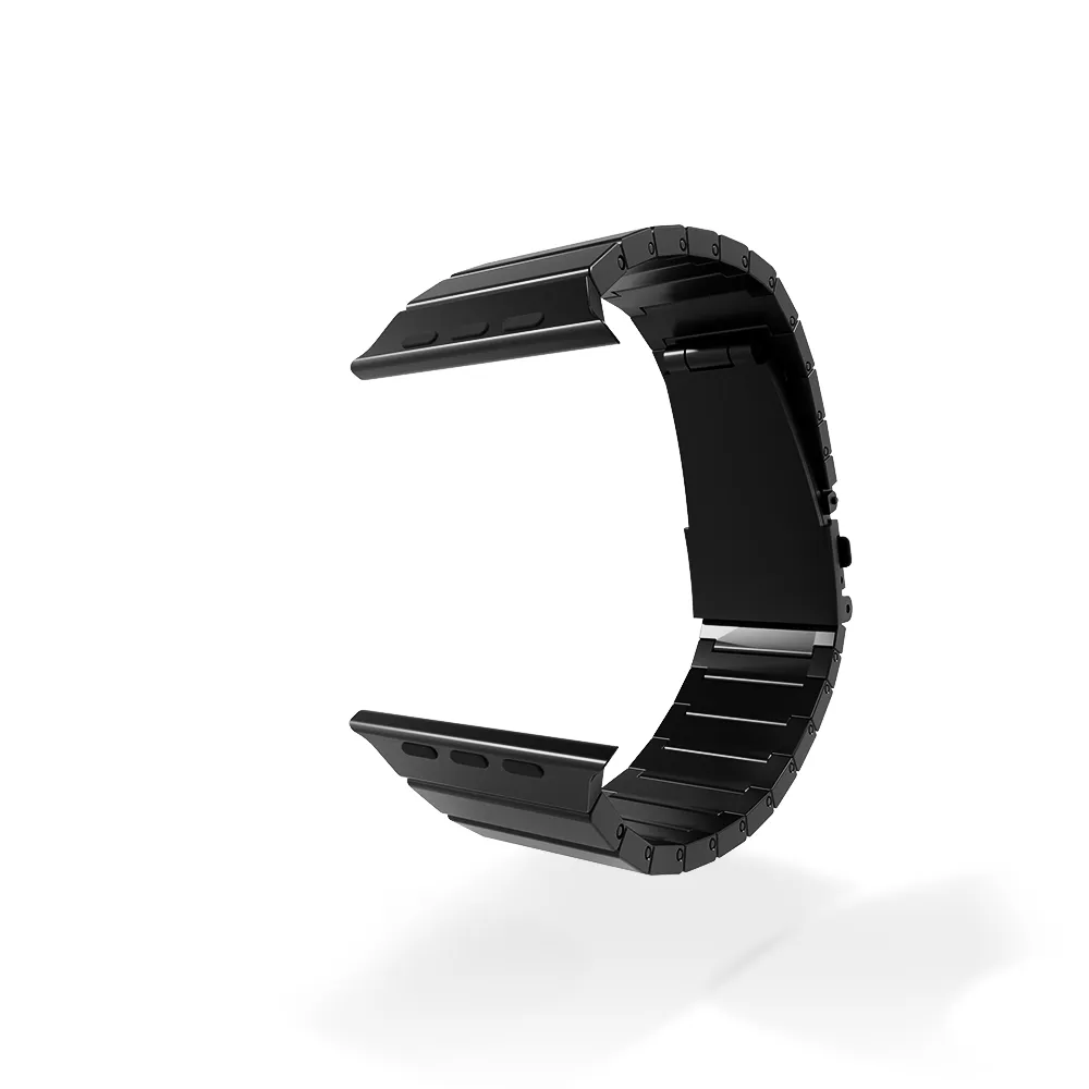 #1 Best Seller: Apple Watch Premium Titanium Strap (Black)  Stylish & Comfortable