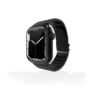 #1 Best Seller: Apple Watch Premium Titanium Strap (Black)  Stylish & Comfortable