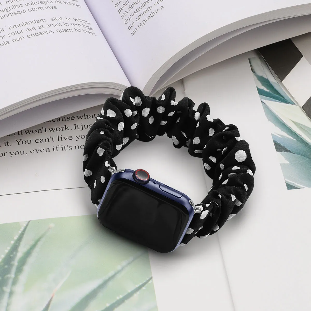 #1 Best Seller: Apple Watch Scrunchie Strap (Dotted)  Last Few Pieces!