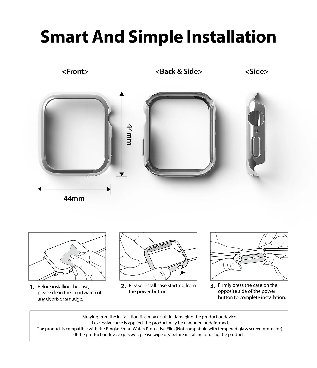 #1 Best Seller: Apple Watch Series 6 / SE / 5 / 4 (44mm) Case | Slim  Almost Sold Out!