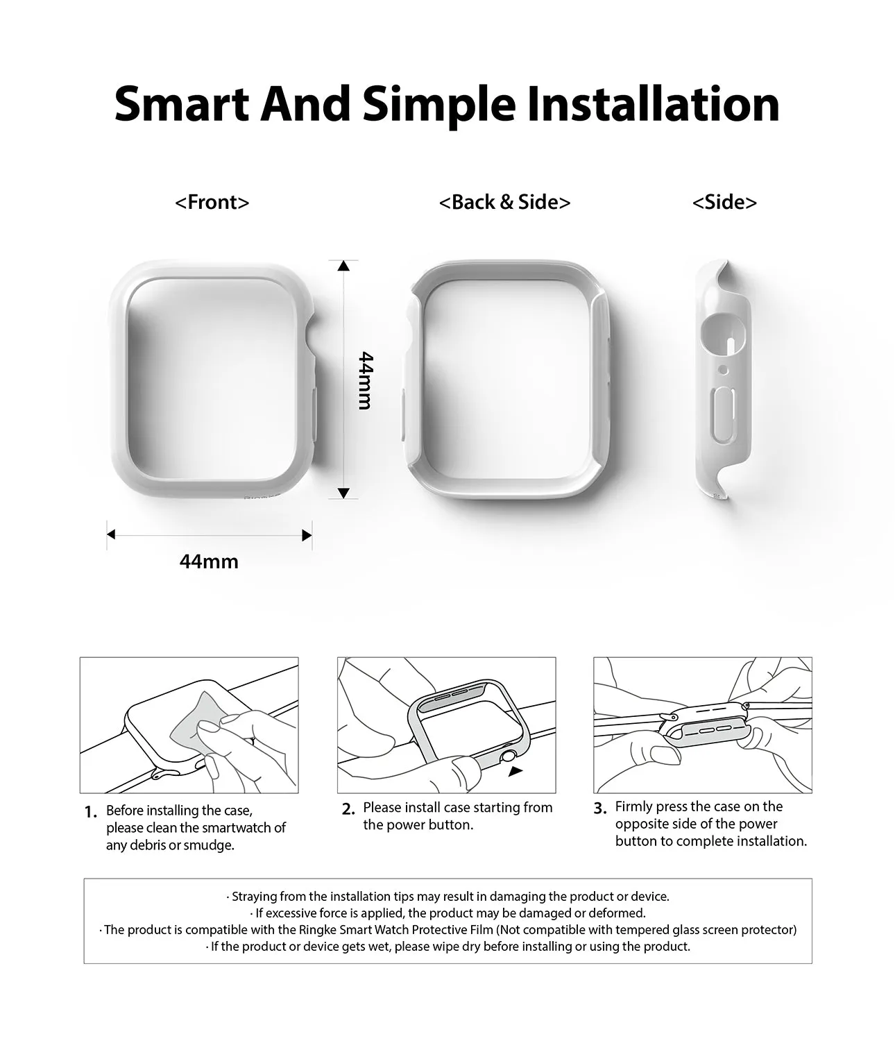 #1 Best Seller: Apple Watch Series 6 / SE / 5 / 4 (44mm) Case | Slim  Almost Sold Out!