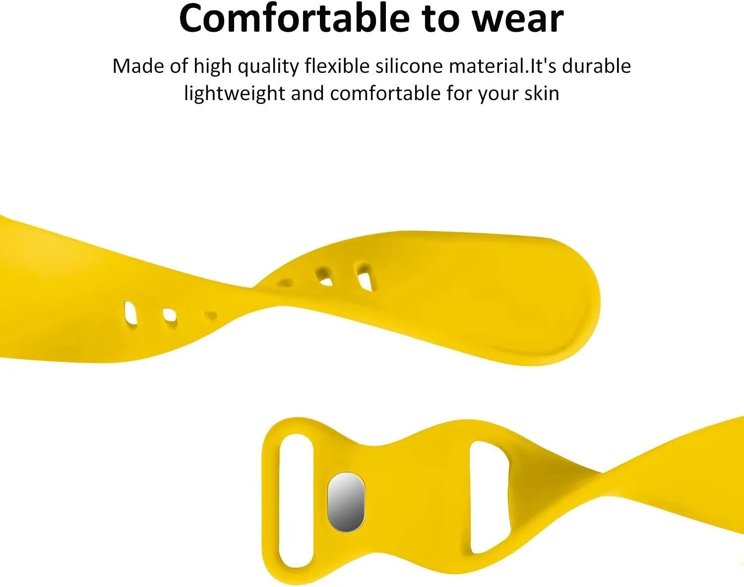 #1 Best Seller: Apple Watch Silicone Strap Classic (Yellow)  Last Few Pieces!
