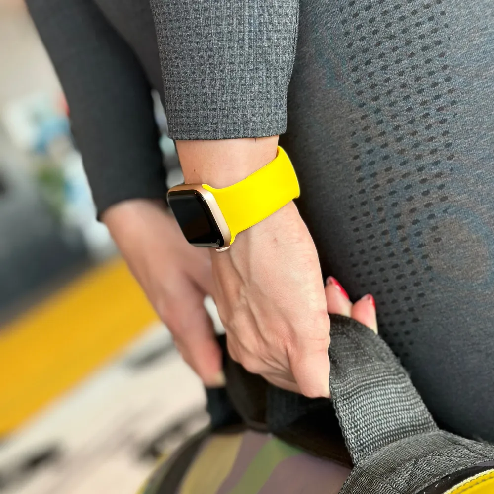 #1 Best Seller: Apple Watch Silicone Strap Classic (Yellow)  Last Few Pieces!