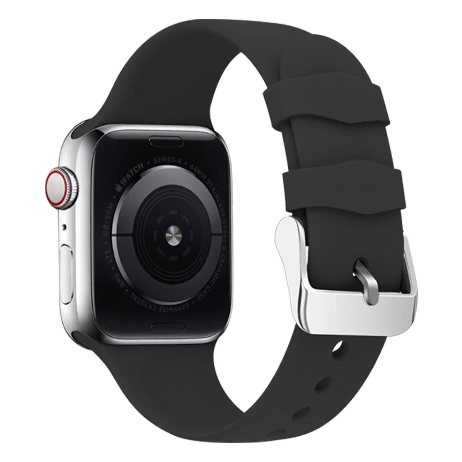 #1 Best Seller: Apple Watch Silicone Strap with Buckle (Black)  Almost Gone!