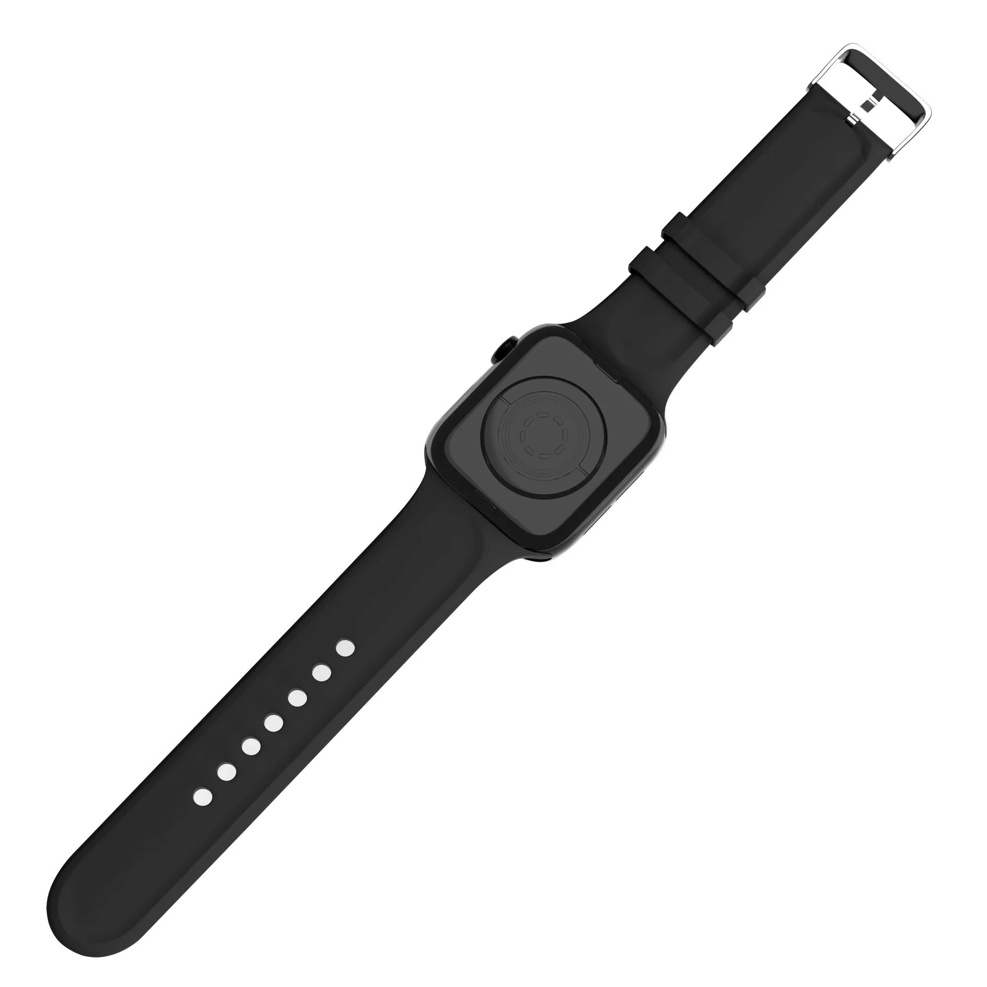 #1 Best Seller: Apple Watch Silicone Strap with Buckle (Black)  Almost Gone!