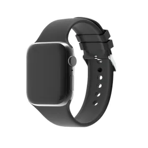 #1 Best Seller: Apple Watch Silicone Strap with Buckle (Black)  Almost Gone!