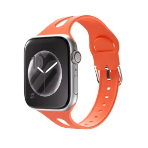 #1 Best Seller: Apple Watch Slim Silicone Strap (Coral)  Last Few Pieces!