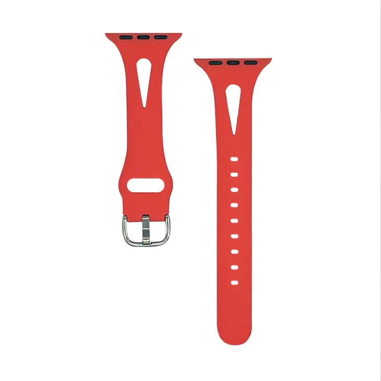 #1 Best Seller: Apple Watch Slim Silicone Strap (Coral)  Last Few Pieces!