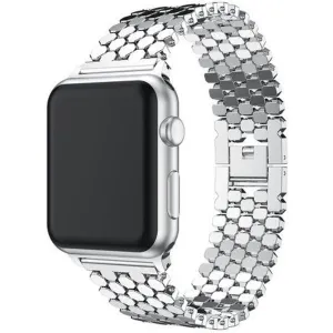 #1 Best Seller: Apple Watch Steel Strap Hexagons (Silver)  Limited Release!