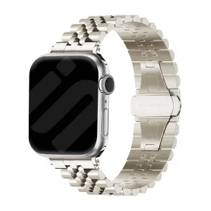 #1 Best Seller: Apple Watch Steel Strap Jubilee (Starlight)  Stylish & Comfortable