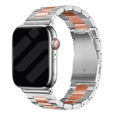 #1 Best Seller: Apple Watch Steel Strap (Silver/Rose Gold)  Limited Stock!