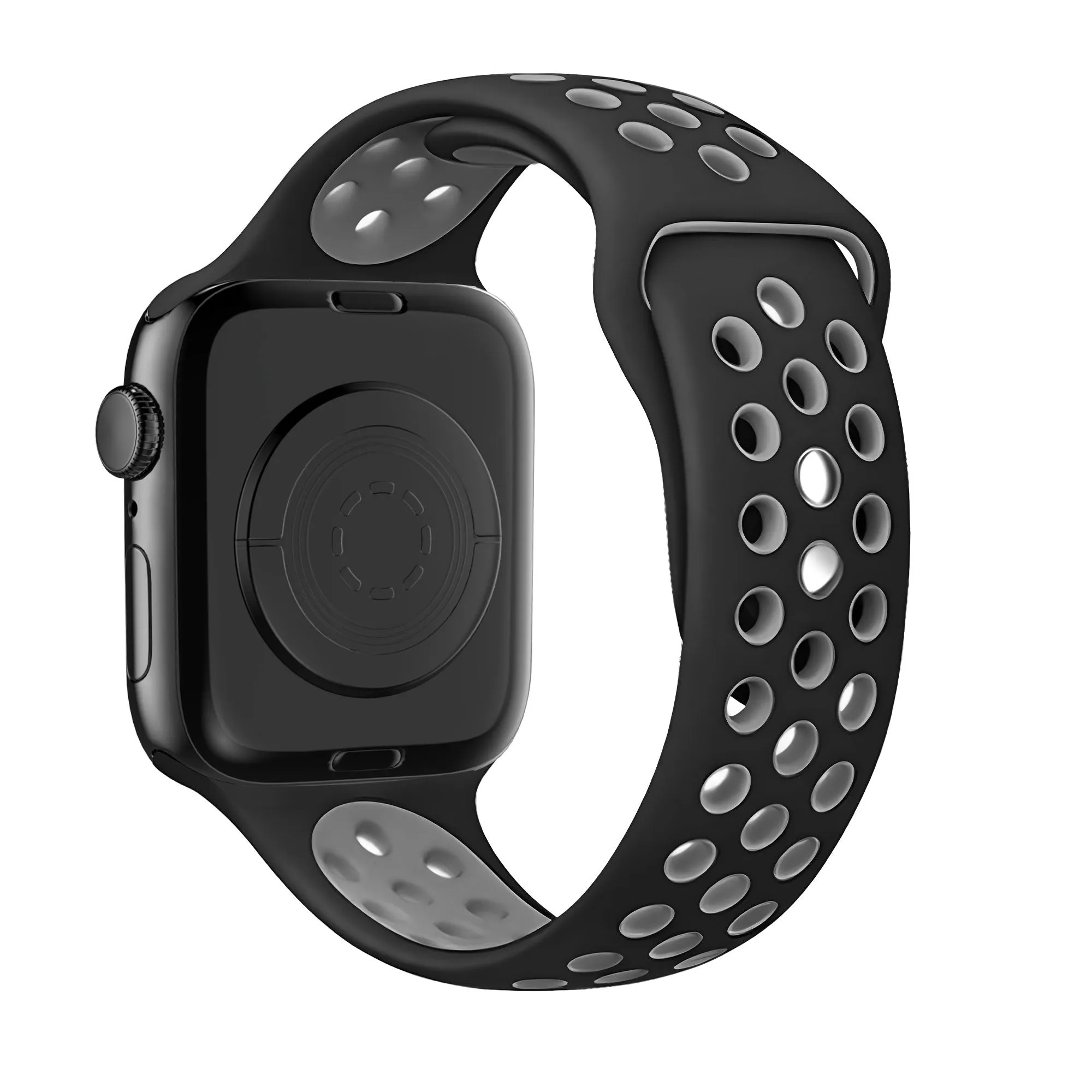 #1 Best Seller: Bandz Apple Watch Dual-Snap Sport Strap (Black/Grey)  Limited Stock!