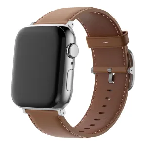 #1 Best Seller: Bandz Apple Watch Leather Strap 'Classic' (Light Brown)  Ends Soon!