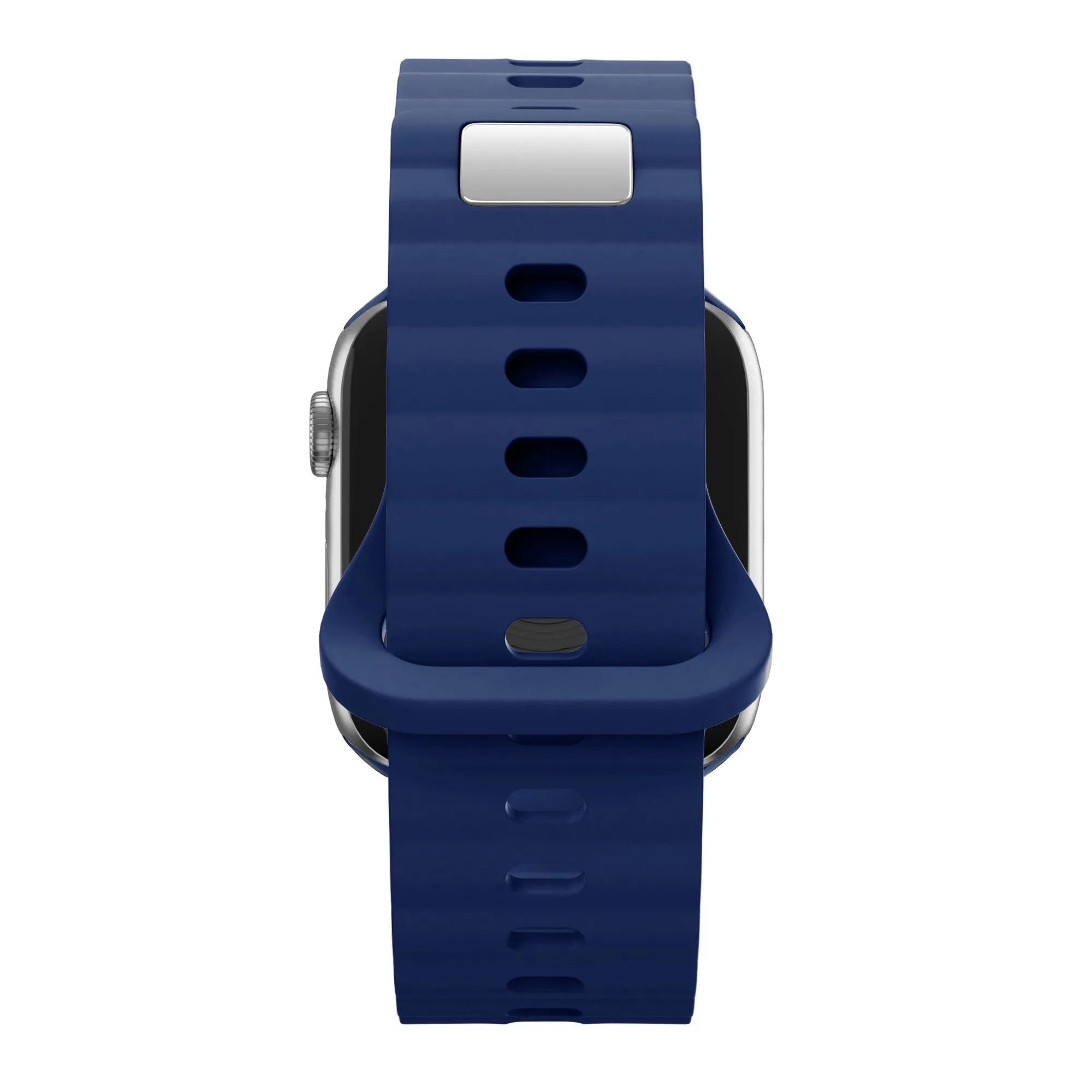 #1 Best Seller: Bandz Apple Watch Silicone Strap 'Single Link' (Dark Blue)  Dont Miss Out!