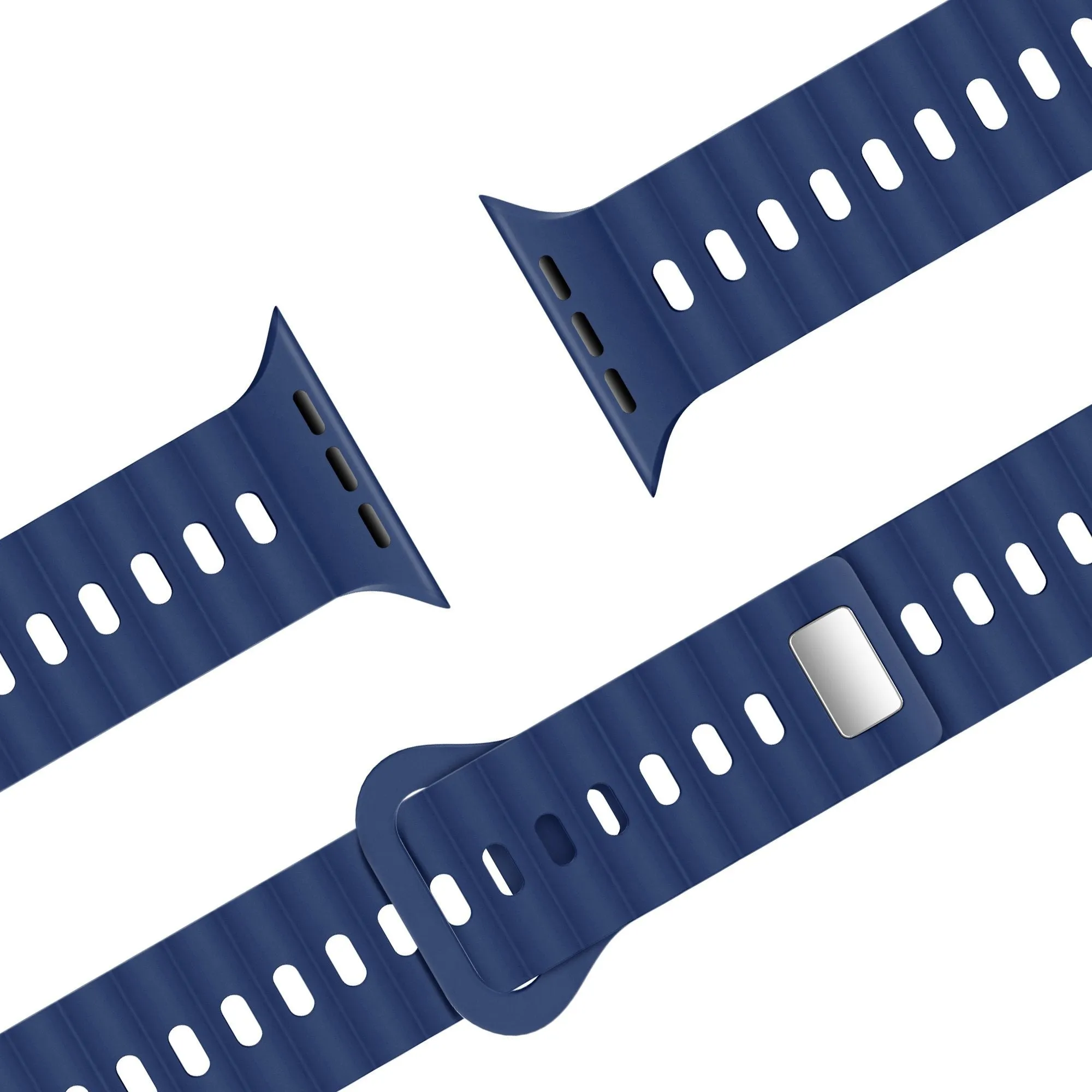 #1 Best Seller: Bandz Apple Watch Silicone Strap 'Single Link' (Dark Blue)  Dont Miss Out!