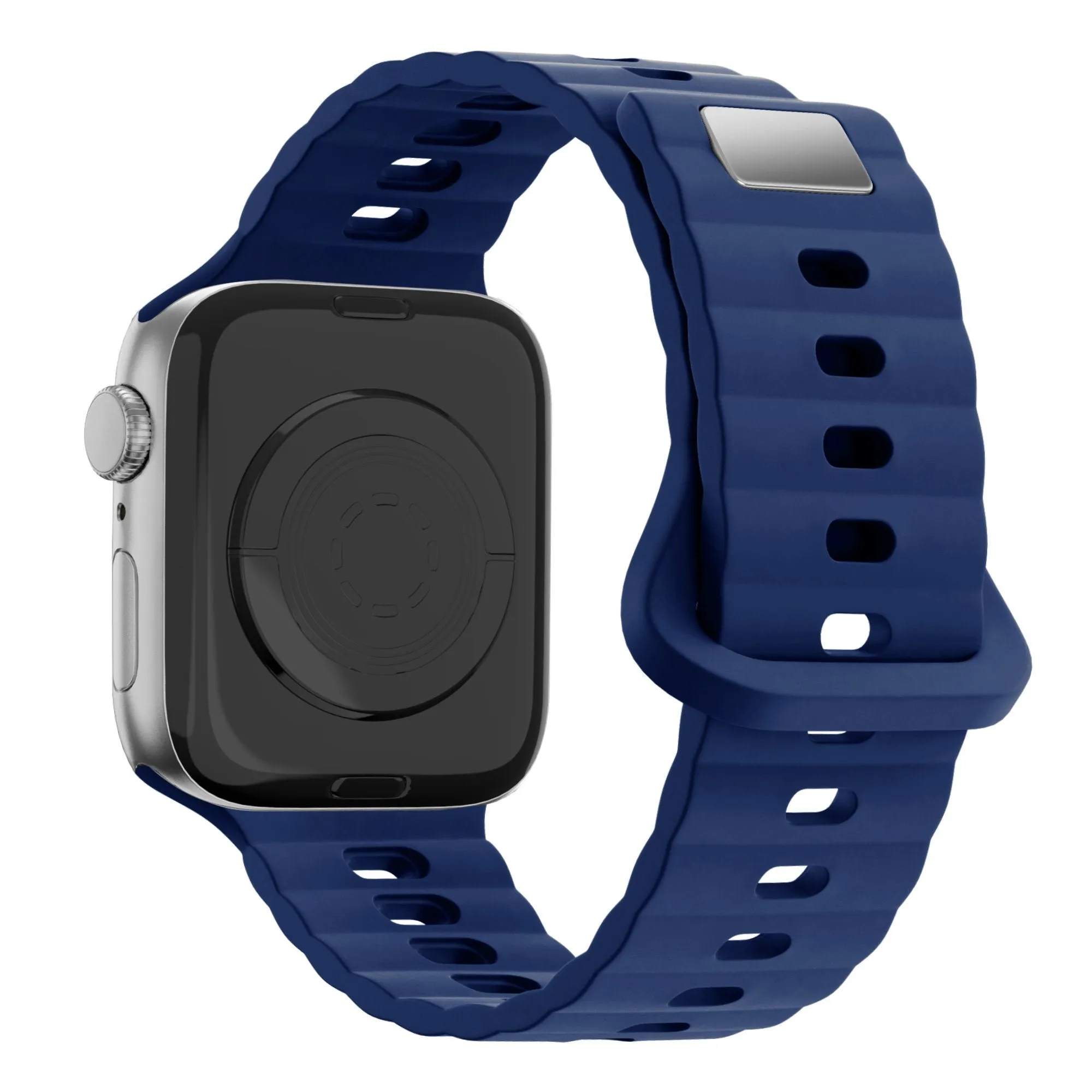 #1 Best Seller: Bandz Apple Watch Silicone Strap 'Single Link' (Dark Blue)  Dont Miss Out!