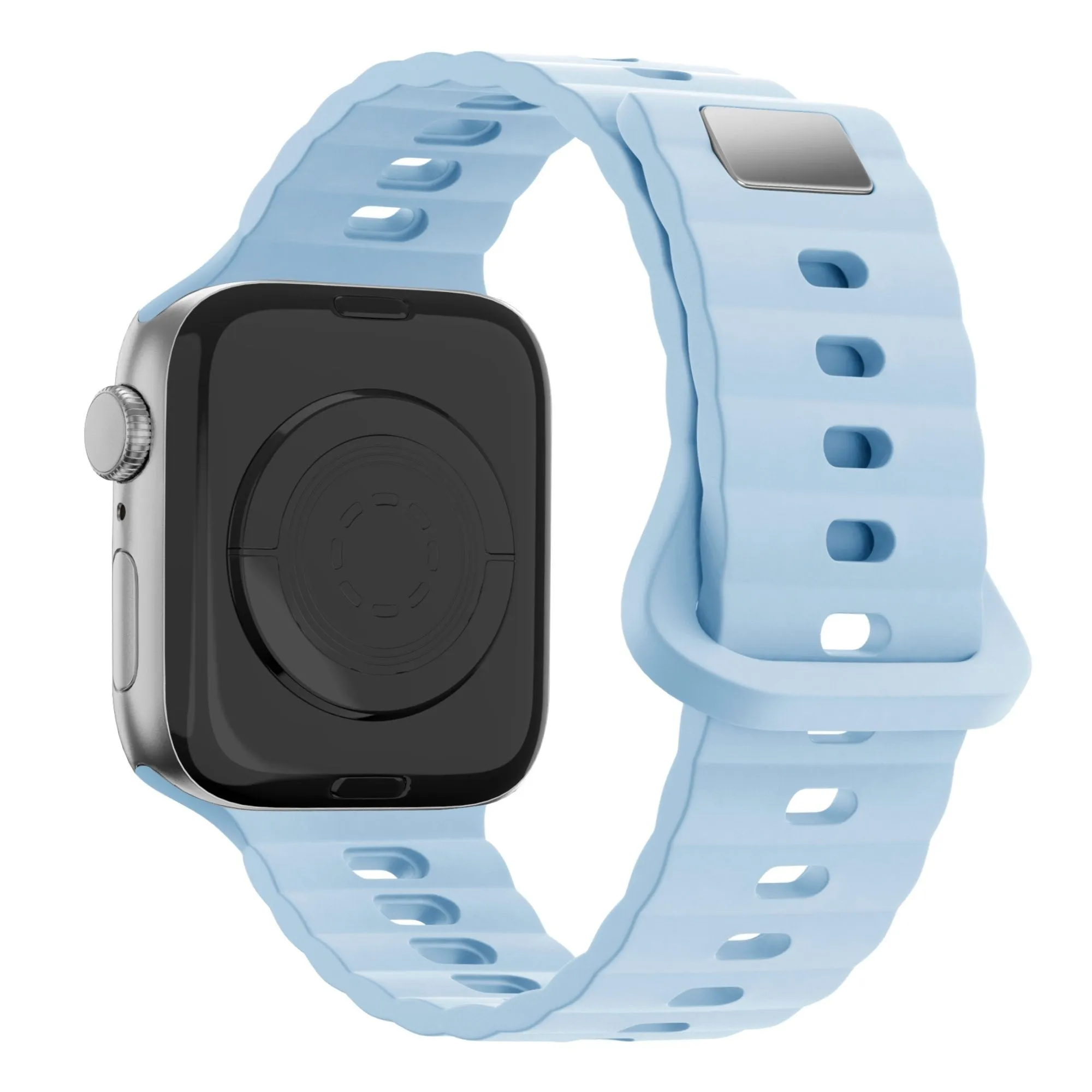 #1 Best Seller: Bandz Apple Watch Silicone Strap 'Single Link' (Light Blue)  Limited Availability!