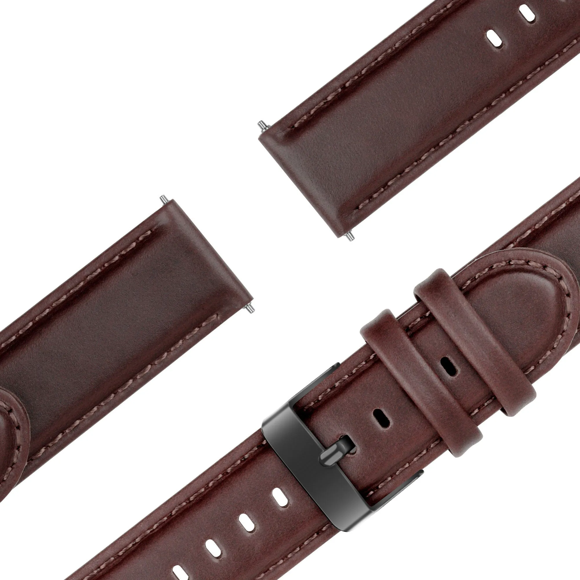 #1 Best Seller: Bandz Huawei Watch 4 (Pro) Leather Strap 'Classic' (Dark Brown)  Stylish & Comfortable