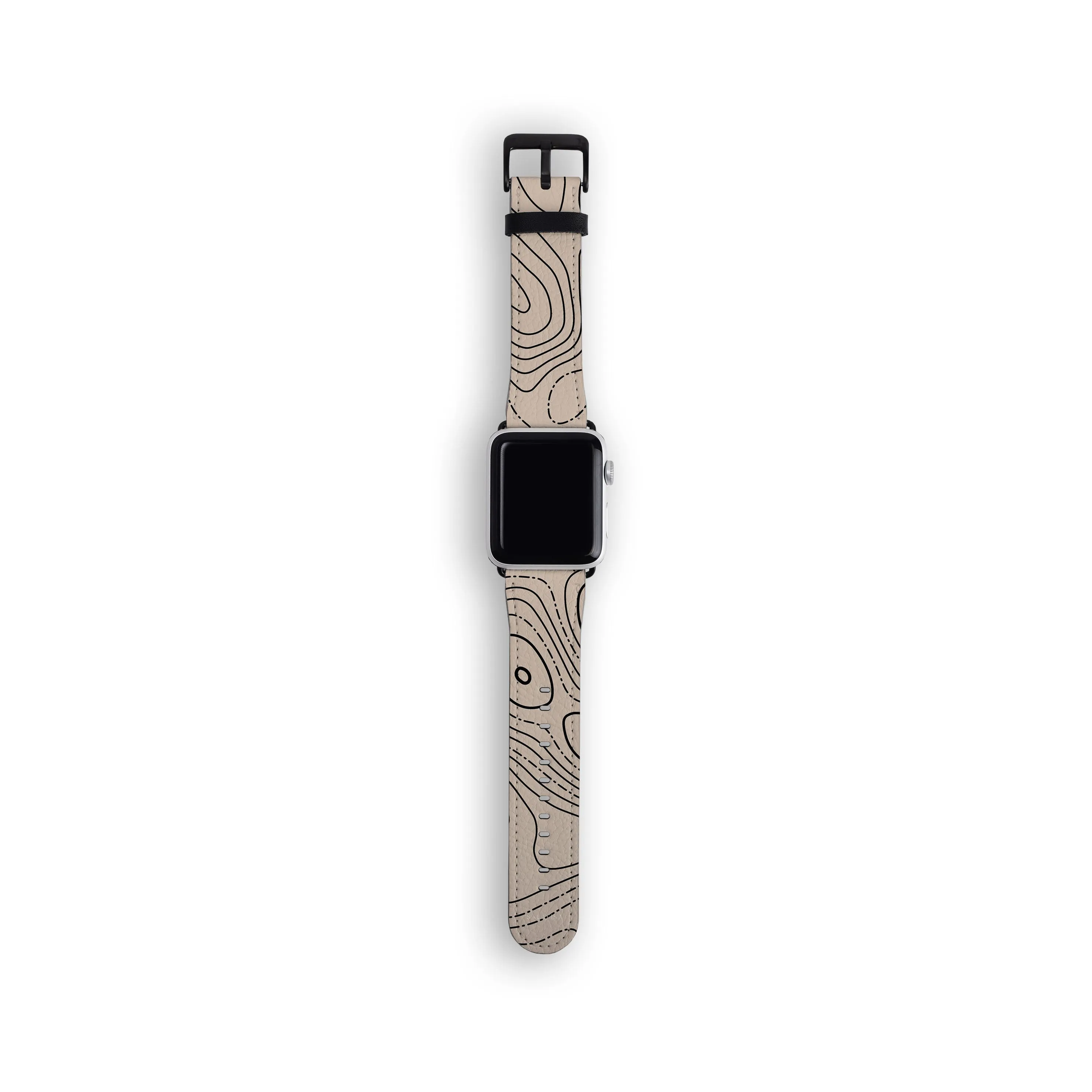 #1 Best Seller: Beige Topographic Watch Strap  Limited Availability!