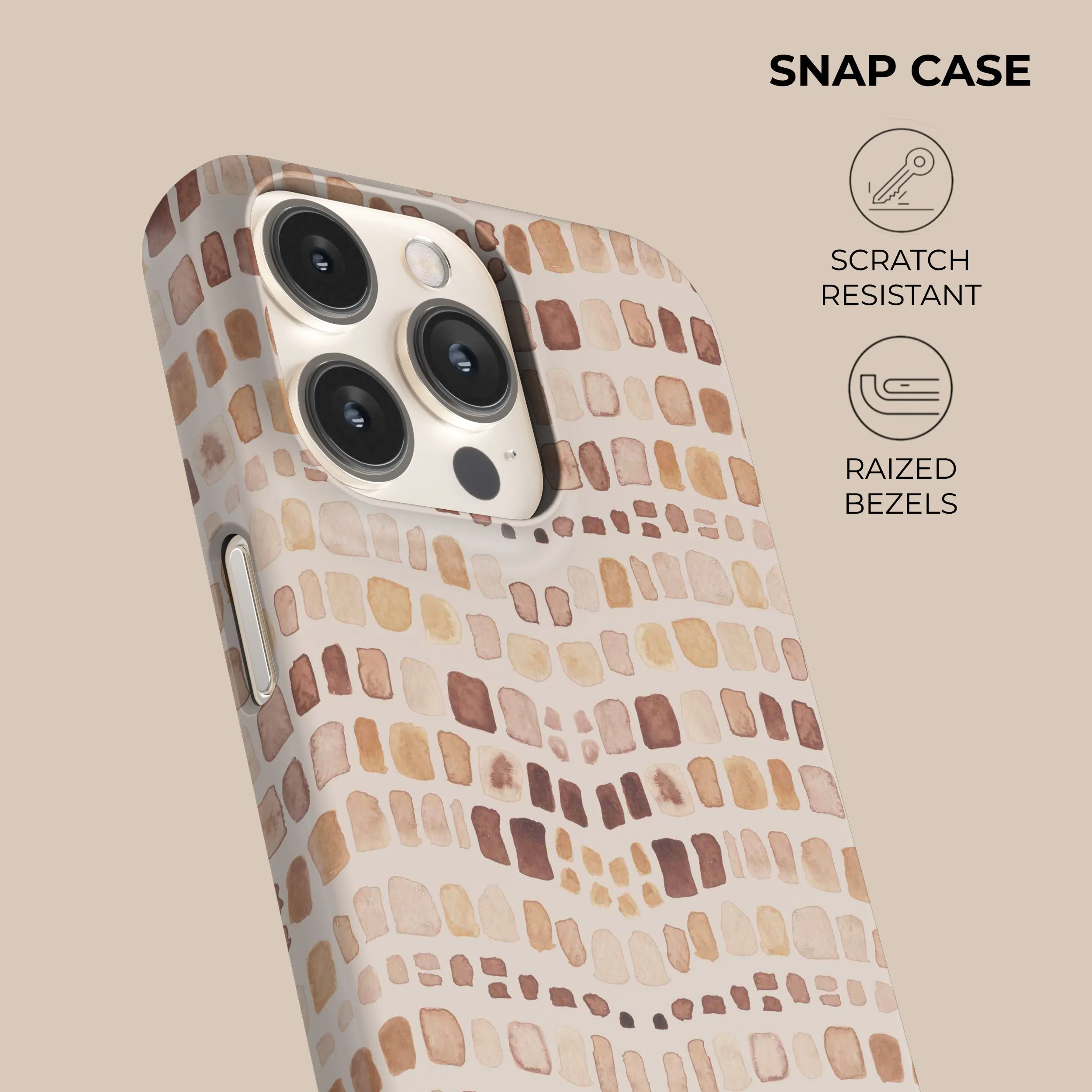 #1 Best Seller: Beige Watercolor Safari Phone Case  Last Chance!