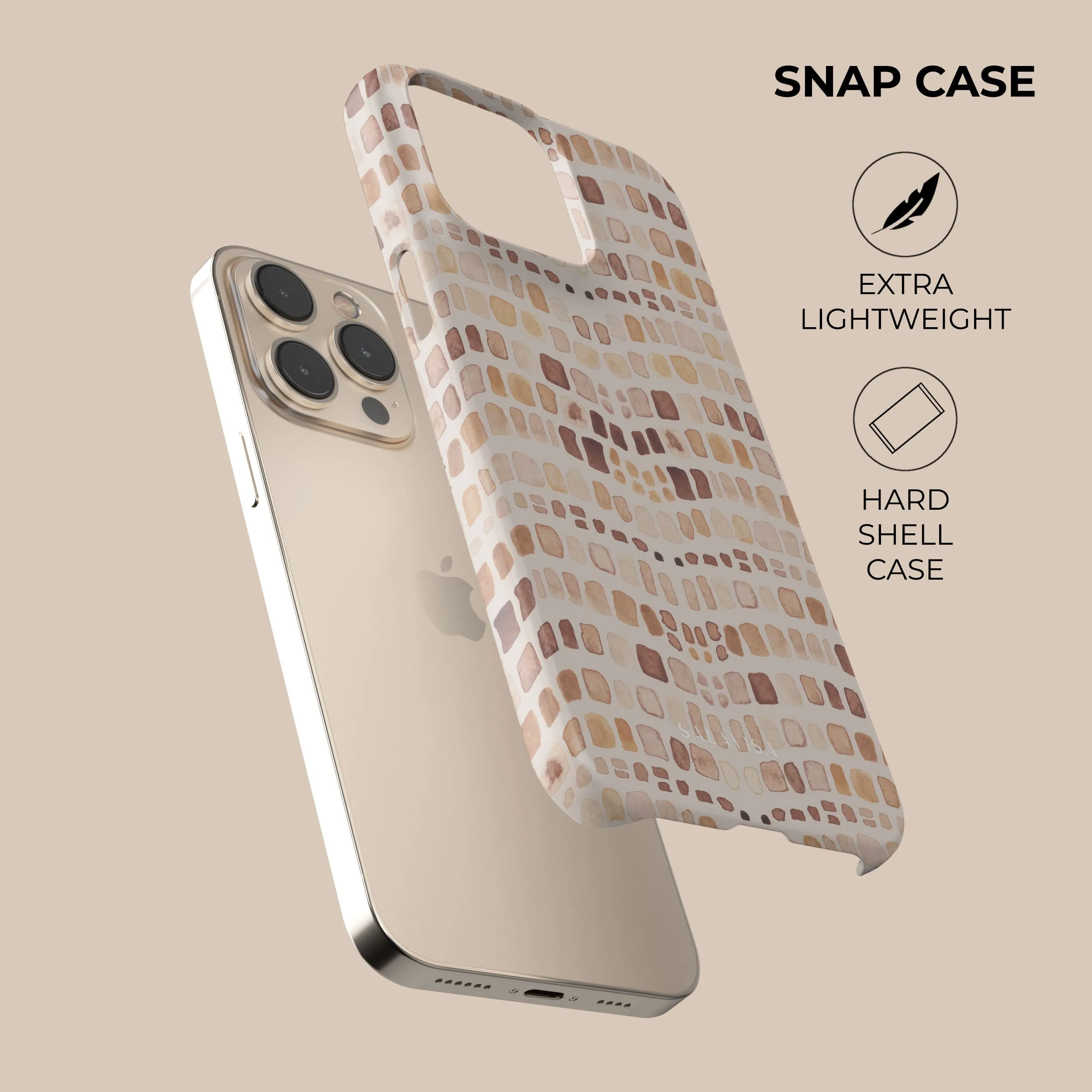 #1 Best Seller: Beige Watercolor Safari Phone Case  Last Chance!