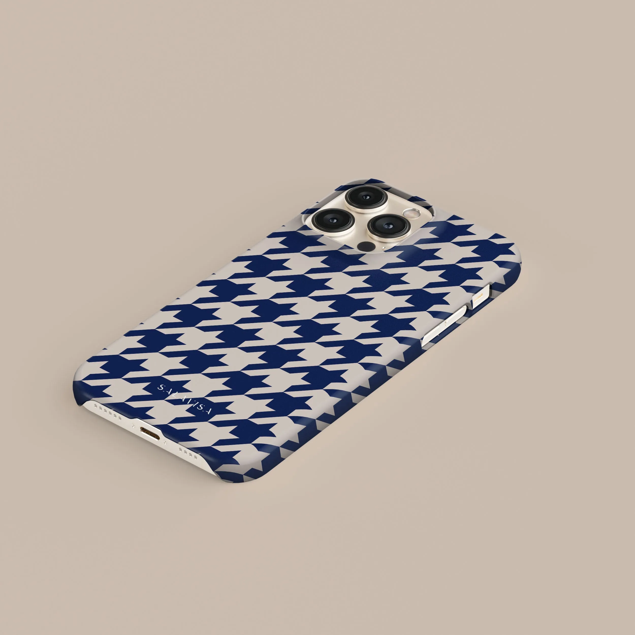 #1 Best Seller: Blue Houndstooth Phone Case  Last Chance!