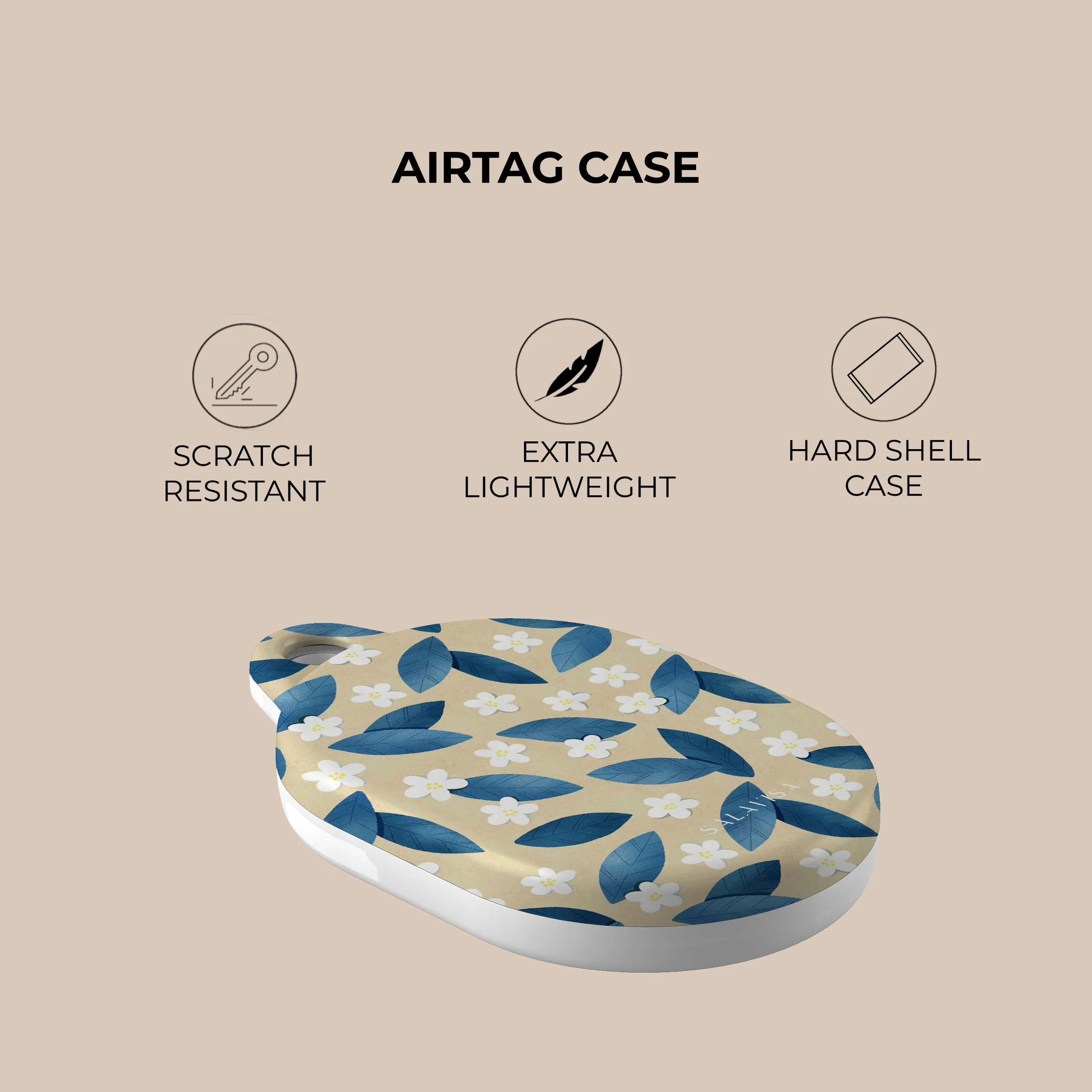 #1 Best Seller: Blue Leafs AirTag Holder  Today Only!