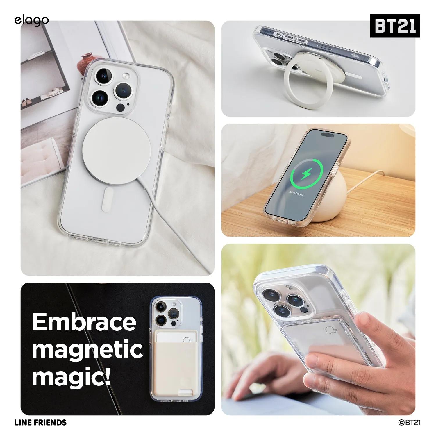 #1 Best Seller: BT21 elago RJ FOODIE MagSafe Hybrid Case for iPhone 15 Pro Max  Going Fast!