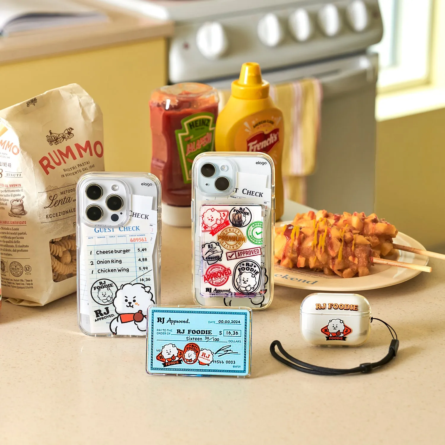 #1 Best Seller: BT21 elago RJ FOODIE MagSafe Hybrid Case for iPhone 15 Pro Max  Going Fast!