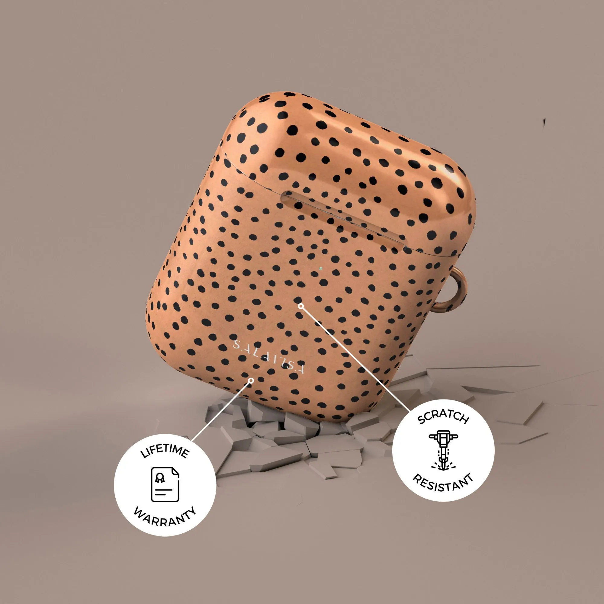 #1 Best Seller: Burnt Orange Polka Dots AirPods Case  Going Fast!