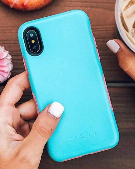 #1 Best Seller: Cotton Candy Electric Blue on Pink | Ultra-Protective Bold Case  Stylish & Comfortable