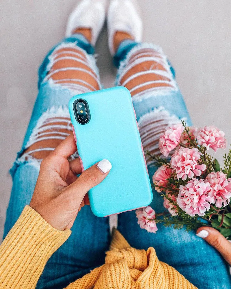 #1 Best Seller: Cotton Candy Electric Blue on Pink | Ultra-Protective Bold Case  Stylish & Comfortable