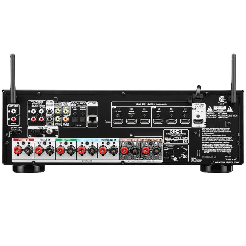 #1 Best Seller: Denon AVR-S760H 7.2ch 8K AV Receiver with 3D Audio, Voice Control and HEOS Built in (Each)  Last Few Pieces!