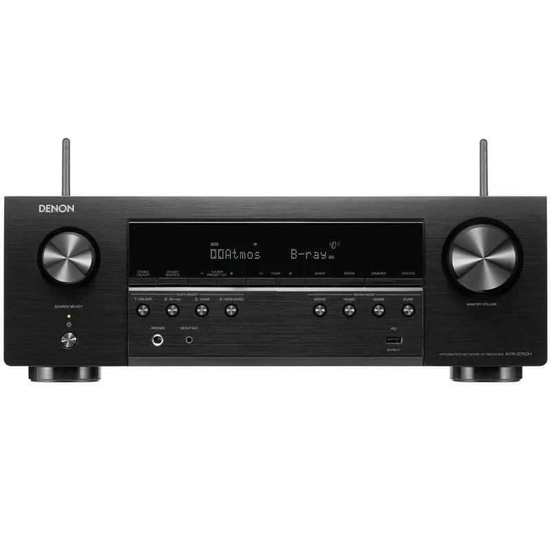 #1 Best Seller: Denon AVR-S760H 7.2ch 8K AV Receiver with 3D Audio, Voice Control and HEOS Built in (Each)  Last Few Pieces!