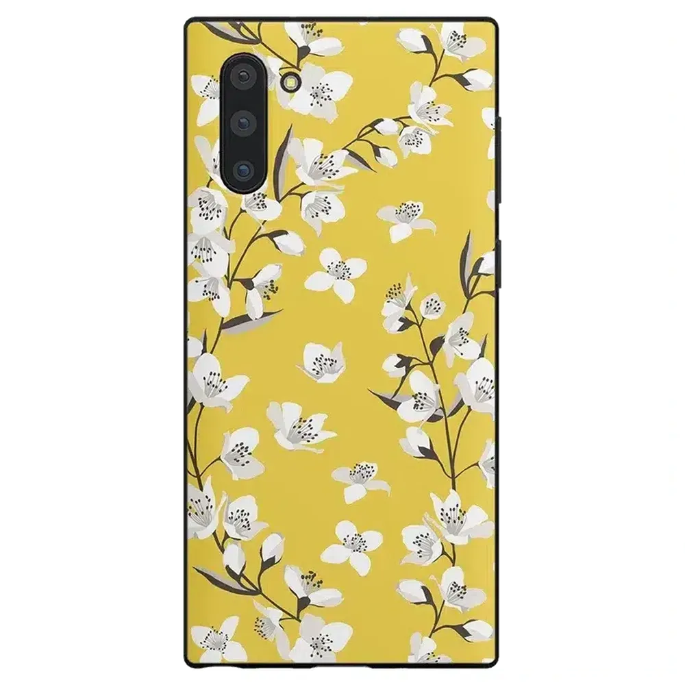 #1 Best Seller: Floral Forest | Yellow Cherry Blossom Floral Samsung Case  Stylish & Comfortable