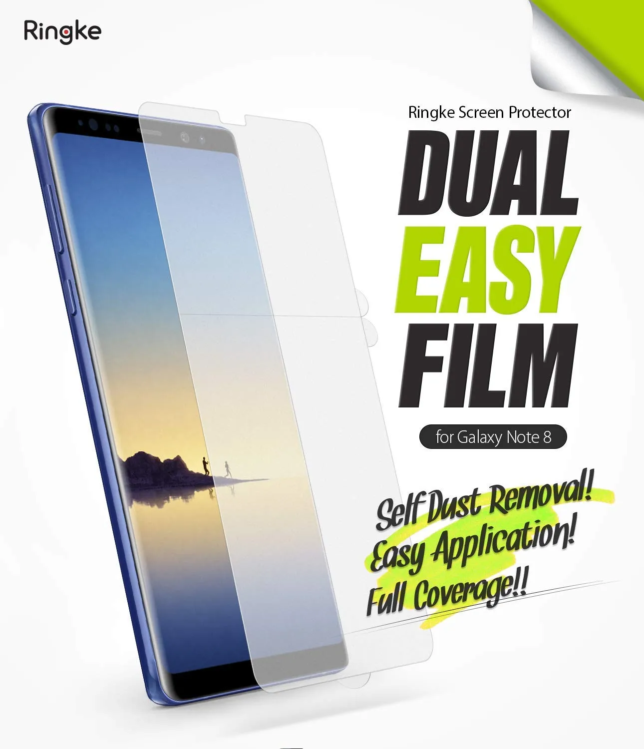 #1 Best Seller: Galaxy Note 8 Screen Protector | Dual Easy Film  Stylish & Comfortable