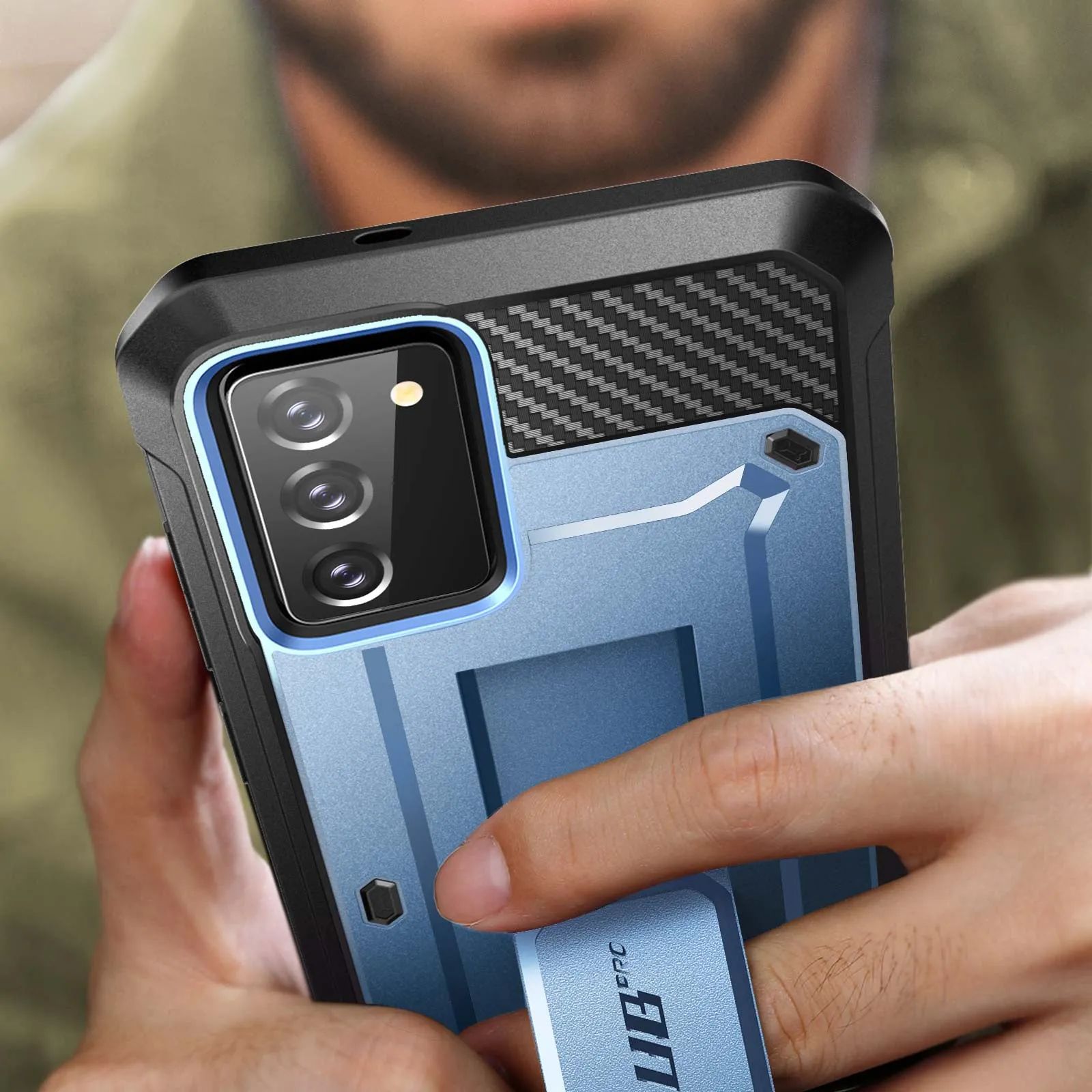 #1 Best Seller: Galaxy Note20 Unicorn Beetle PRO Rugged Holster Case-Metallic Blue  Limited Availability!