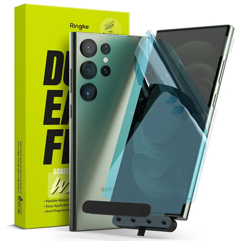 #1 Best Seller: Galaxy S23 Ultra Screen Protector | Dual Easy Film Wing [2 Pack]  Going Fast!