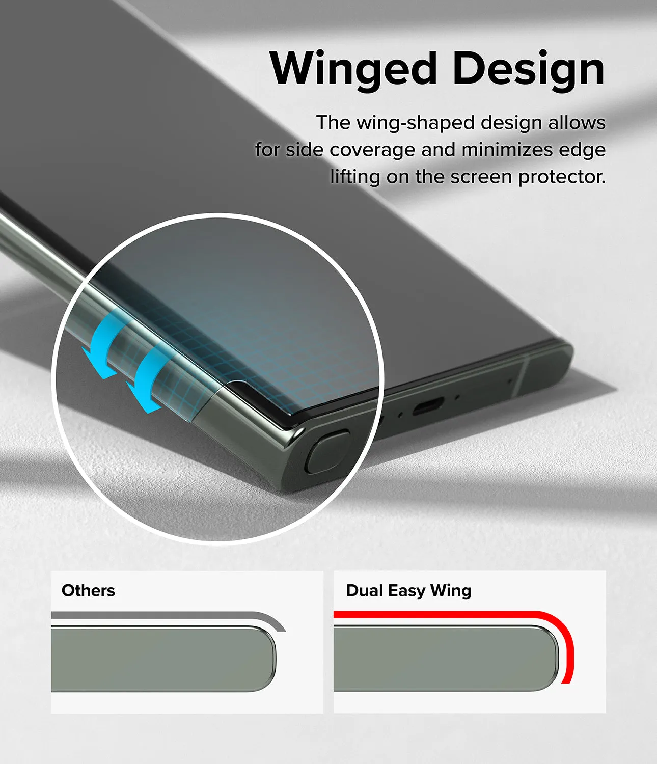 #1 Best Seller: Galaxy S23 Ultra Screen Protector | Dual Easy Film Wing [2 Pack]  Going Fast!