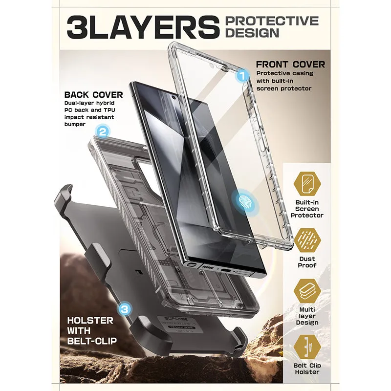 #1 Best Seller: Galaxy S24 Ultra Unicorn Beetle PRO Rugged Case-Frost Black  Stylish & Comfortable