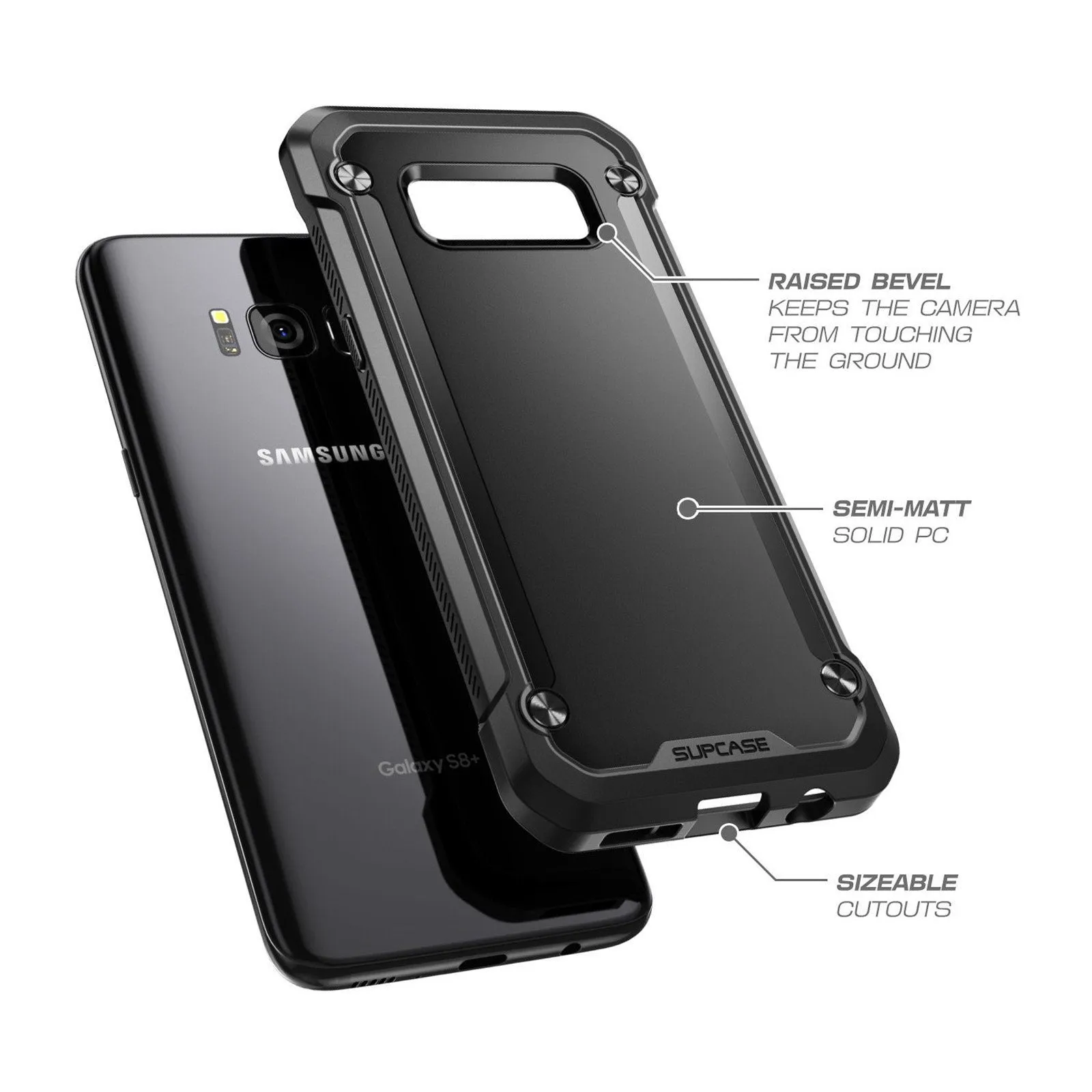 #1 Best Seller: Galaxy S8 Plus Unicorn Beetle Hybrid Protective Bumper Case-Black  Going Fast!